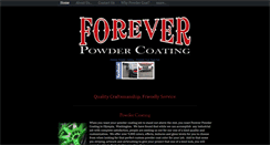 Desktop Screenshot of foreverpowdercoating.com