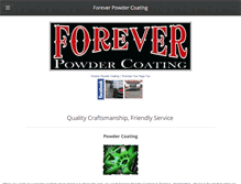 Tablet Screenshot of foreverpowdercoating.com